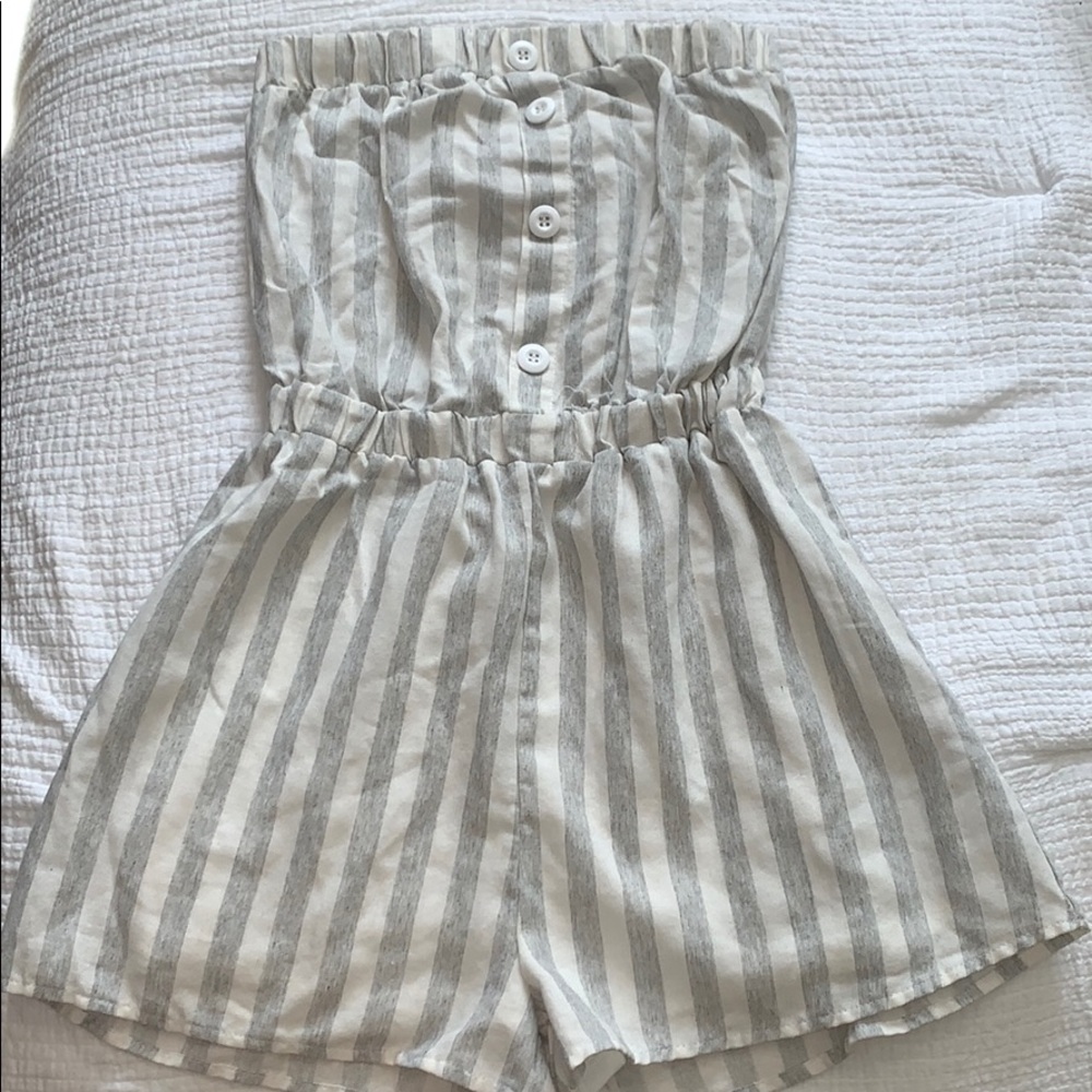 Strapless Romper